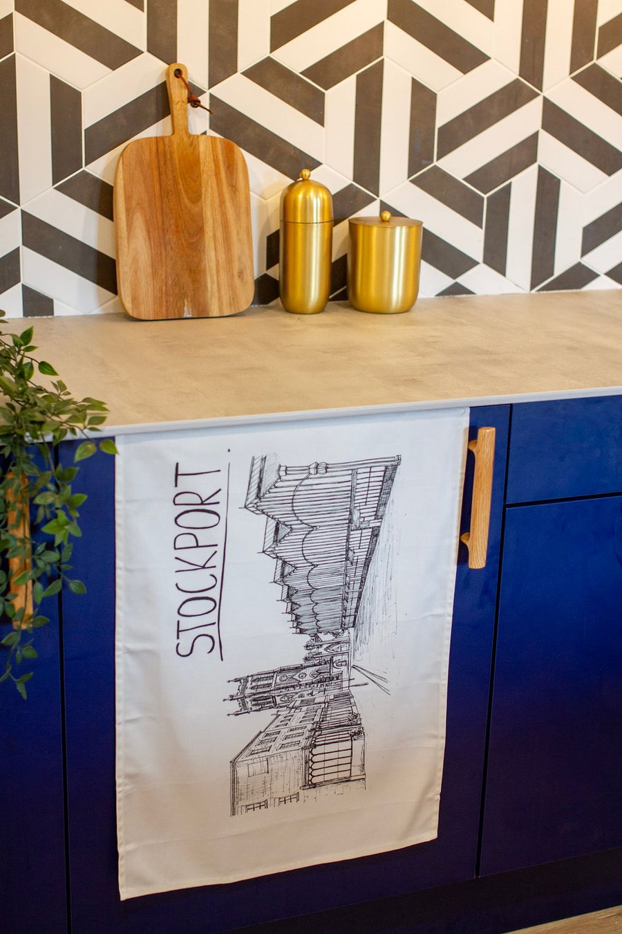 Stockport Skyline Tea Towel