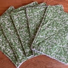 Green Leaf Reusable Kitchen Towels - Cotton & Cotton Towelling, Set of 5