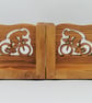 Handcrafted Oak Cyclist Bookends - Image 2