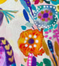 Tropical Heron and Flowers Original Art - Image 4