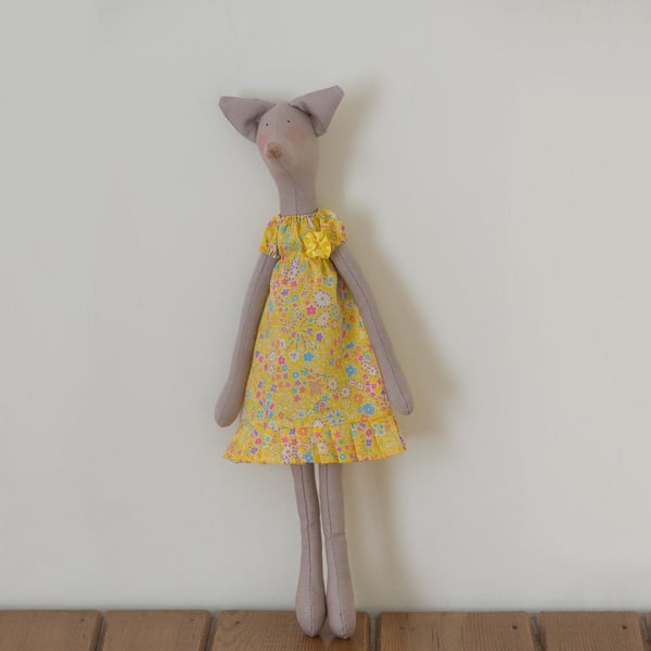 Miss Jane Fox - a Tilda style Fox figure based on Jane Austen's novels