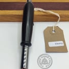 Genuine Ebony Pen with Ceramic Schmidt 888f Roller ball refill Handmade pen.