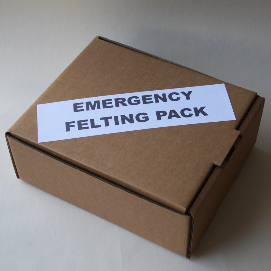 EMERGENCY FELTING PACK - Bargain basic needle felting starter kit for beginners