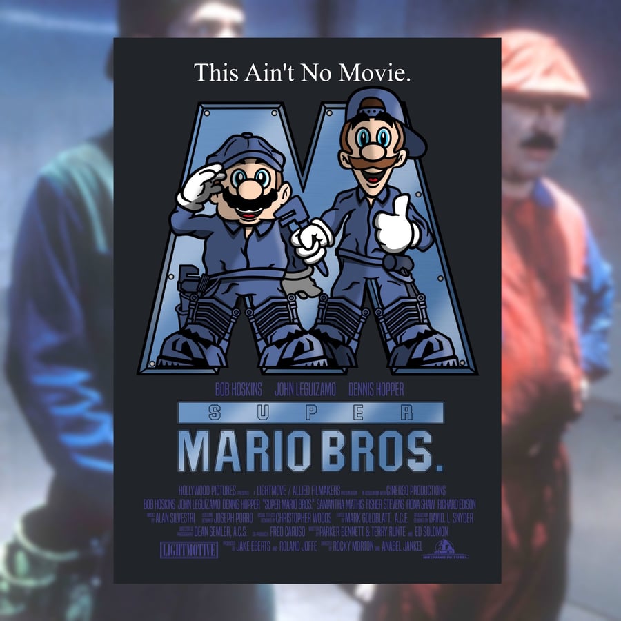 Super Mario Bros. Mash-Up Movie Poster 