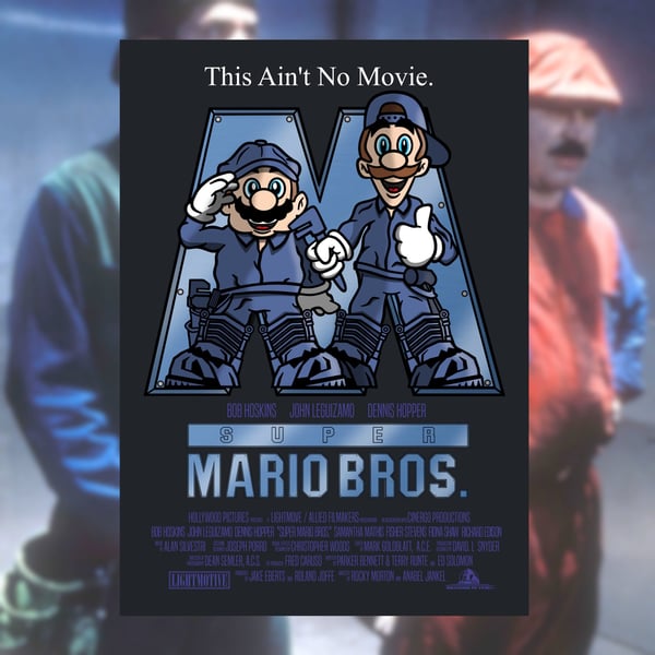 Super Mario Bros. Mash-Up Movie Poster 