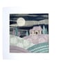 Textile Art, Embroidered Art, Mounted Wall Art - Moonlit Cottage - Image 10