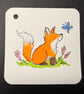 Hand watercoloured gift tags from Penny Black stamps - foxes - Image 4