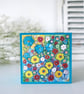 Floral Gift Box, Turquoise Storage, Flowers Trinket, Jewellery Organiser 
