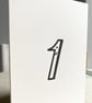 'One' Letterpress printed 1st Birthday card