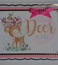 Valentine's Card You're So Deer To Me Thank You Birthday Happiness 3D Card - Image 1