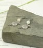 Yarn & Needles Rose Quartz Gemstone Silver Earrings - Image 4