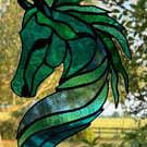 Waterglass 'sea horse'