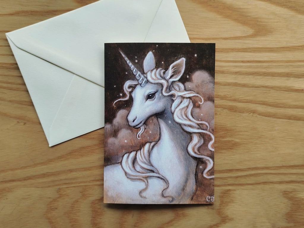 Unicorn II Blank Greeting Card