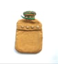 Golden Yellow knitted hot water bottle cover - Image 4