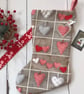 Scandi Style Hearts Christmas Stocking - Image 5