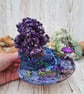 Miniature Fantasy Diorama - Purple Whimsical Ornament - Image 3
