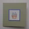 Card - Grape Hyacinths watercolour - blank inside for your message - recycled