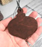 Cat shroom hanging bauble. Pyrography personalised fantasy decoration. - Image 4