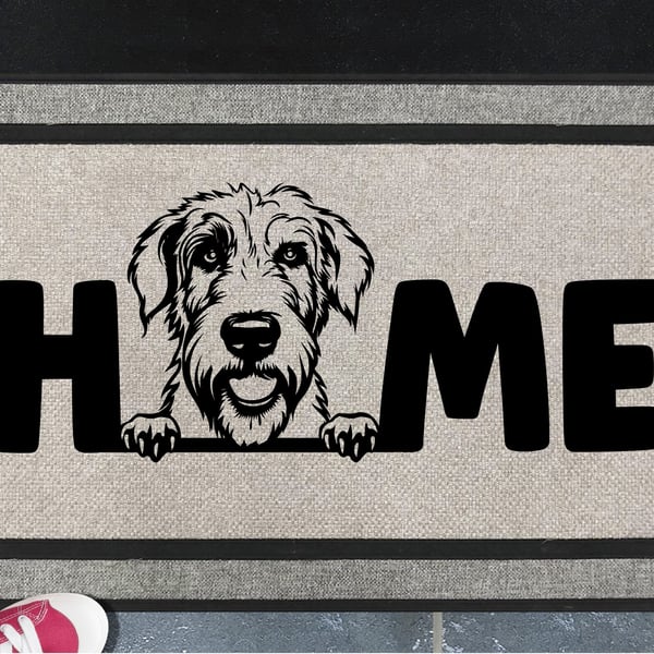 Irish Wolfhound Home Door Mat No.3 - All Weather Doormat - 45x70cm 