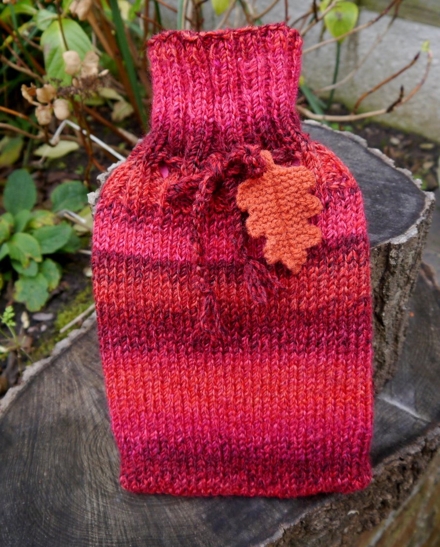 Sale - Chunky Red Hot Water Bottle Cosy