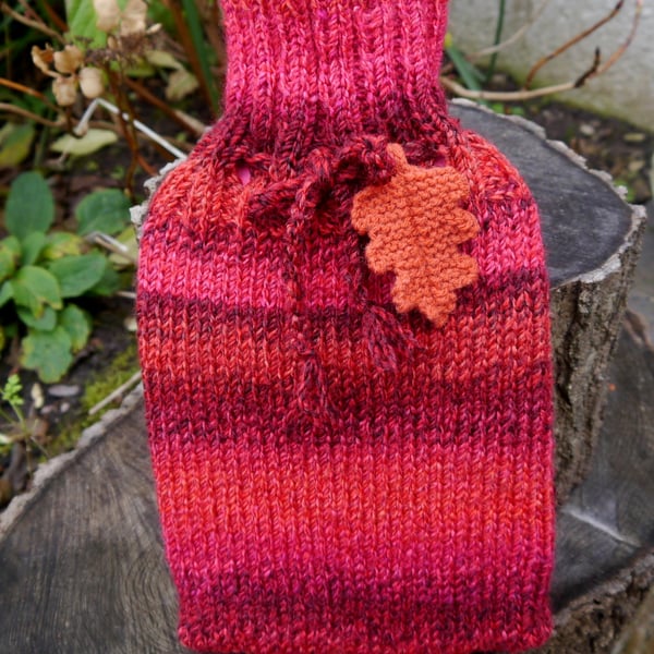 Sale - Chunky Red Hot Water Bottle Cosy