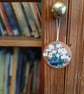 Snowdrops Round Wooden Decoration - Image 1