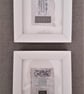Patterned Grey Silver White Paper Handstitched Geometric Small Art Pictures - Image 4