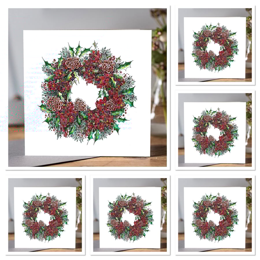 Beautiful Berry Wreath x 6 pack 