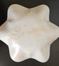 Leather Trinket Bowl - White Distressed Leather - Image 2