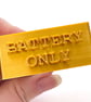 Five gold tea light display stands for fused glass panels - 4mm slot - Image 4