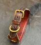 Handmade studded leather dog collar large Perfectly imperfect - Image 2