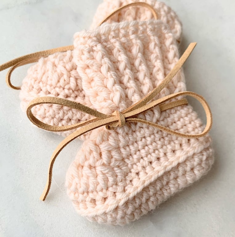 Classic Booties Merino Wool Blush