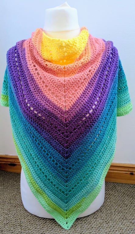Ombre Triangle shawl