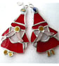 Santa Father Christmas Tree Stained Glass Suncatcher Xmas decoration - Image 3