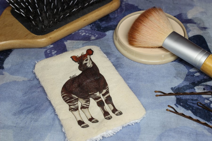SALE ITEM - Okapi Washable & Reusable Eco Fabric Animal Face Wipe 