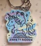 Anxiety Ridden Clay Keyring 