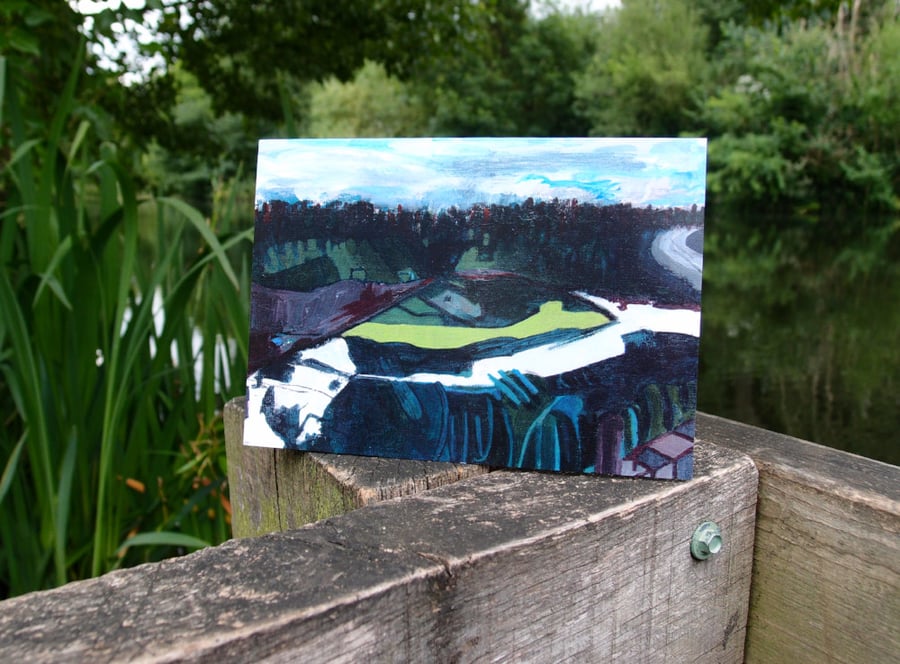 River Orwell, Suffolk greetings card