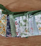 mini bunting handmade in a green floral theme. - Image 8