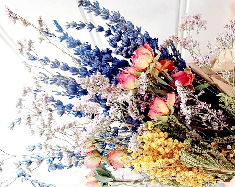 Mini Dried Flower Bouquet Folksy