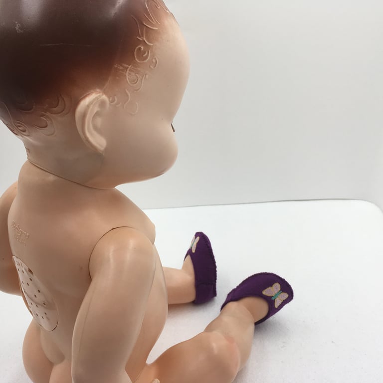 Fancy Shoes for Hard Plastic Doll. Felt Slip-on. Pedigree Baby Doll. Three sizes