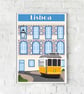 Lilsbon wall print, Lisbon retro city print, Portugal travel poster, gift - Image 4