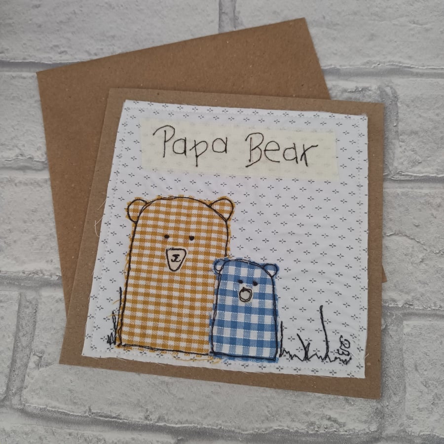 Fathers Day cards, blank cards, freemotion sewing cards