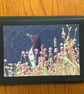 Handmade photo card of a Razorbill and Sea Thrift.