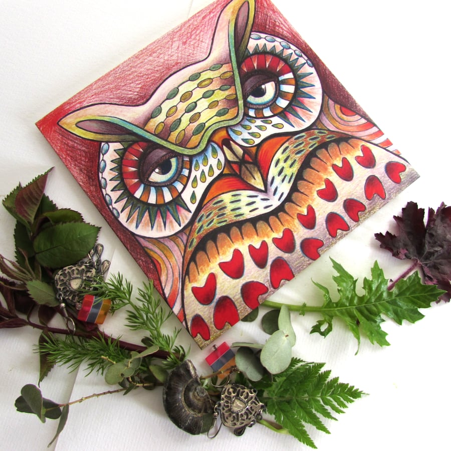 Oh What a Lovely Owl Greetings Card
