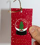 10 Christmas gift tags 'Robins and snow globes', gift wrapping accessory  - Image 3