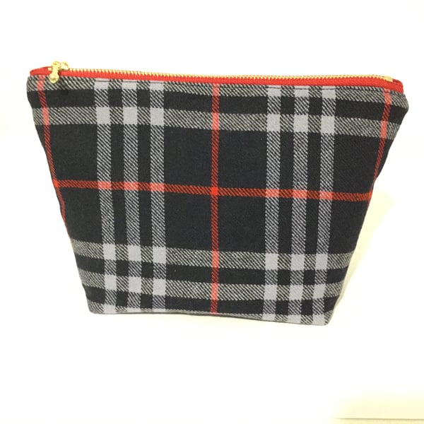 Vintage Burberry Fabric Make Up Bag 