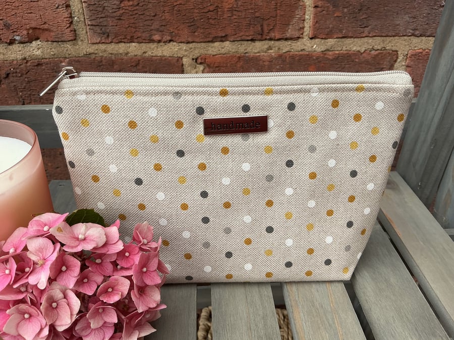 Ochre Spot Zip Pouch