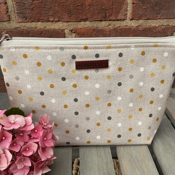 Ochre Spot Zip Pouch