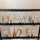 Disco mirrored hoops