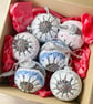 Crochet Christmas Baubles Set of 6 - Pastel Colours - Tree Decorations - Image 5